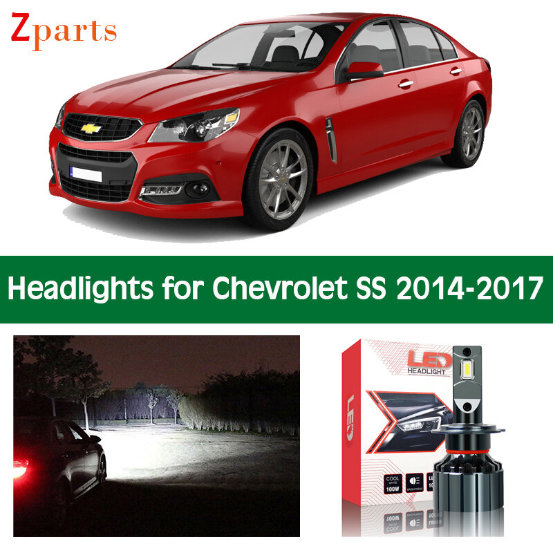 Phare de voiture pour Chevrolet SS 2014 2015 2016 2017, feux de croisement et de route, éclairage Canbus automatique, pièces d'accessoires