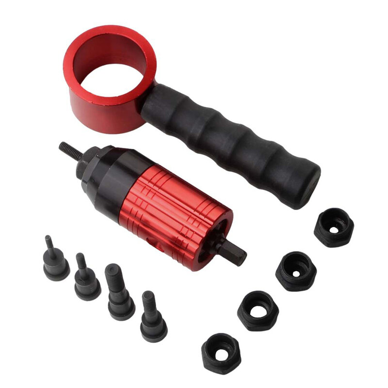 Electric Rivet Removable Electric M3 M5 M6 M8 Rivet Nut Tool Adapter Insert Nut Pull Riveting Tool For Electric Drill