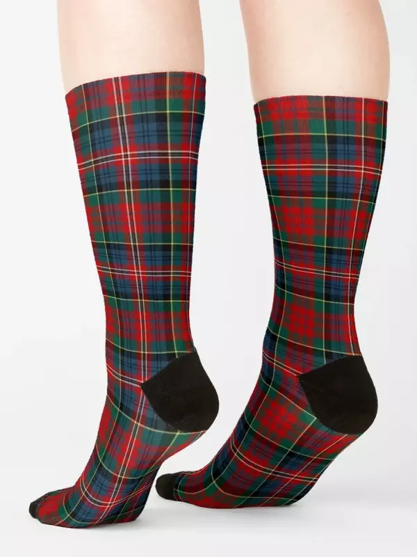 Calcetines de tartán de Clan MacPherson para hombre y mujer, medias geniales, ideas para regalos de San Valentín