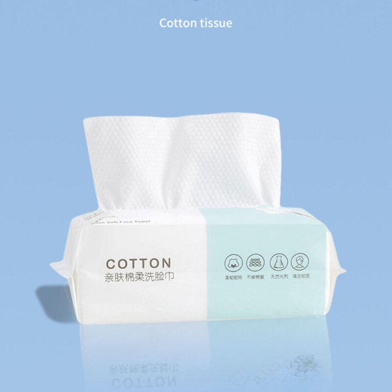 Disposable Towel Make-up Remove Cotton Tissue Thicker Solid High Water Absorption Cleaning Portable One-time Cleaner Non-stick