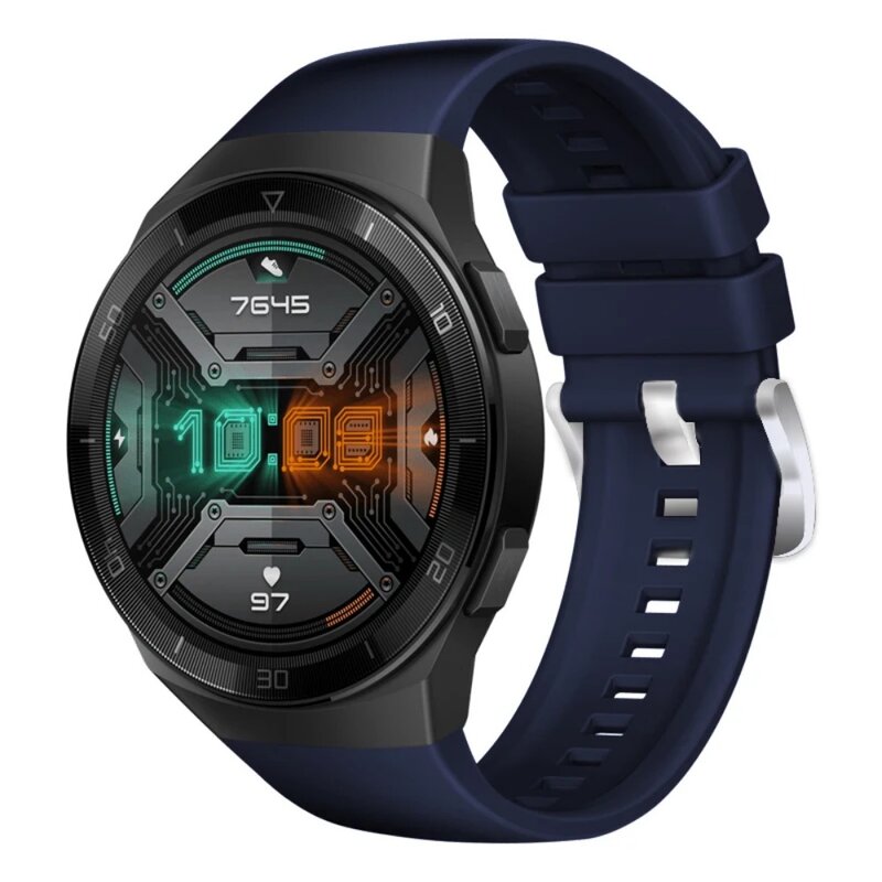 Pulseiras de silicone para Huawei Watch, Pulseira Sport, Pulseira para Huawei Watch GT 2e, Acessórios de cinta substituíveis, 46mm