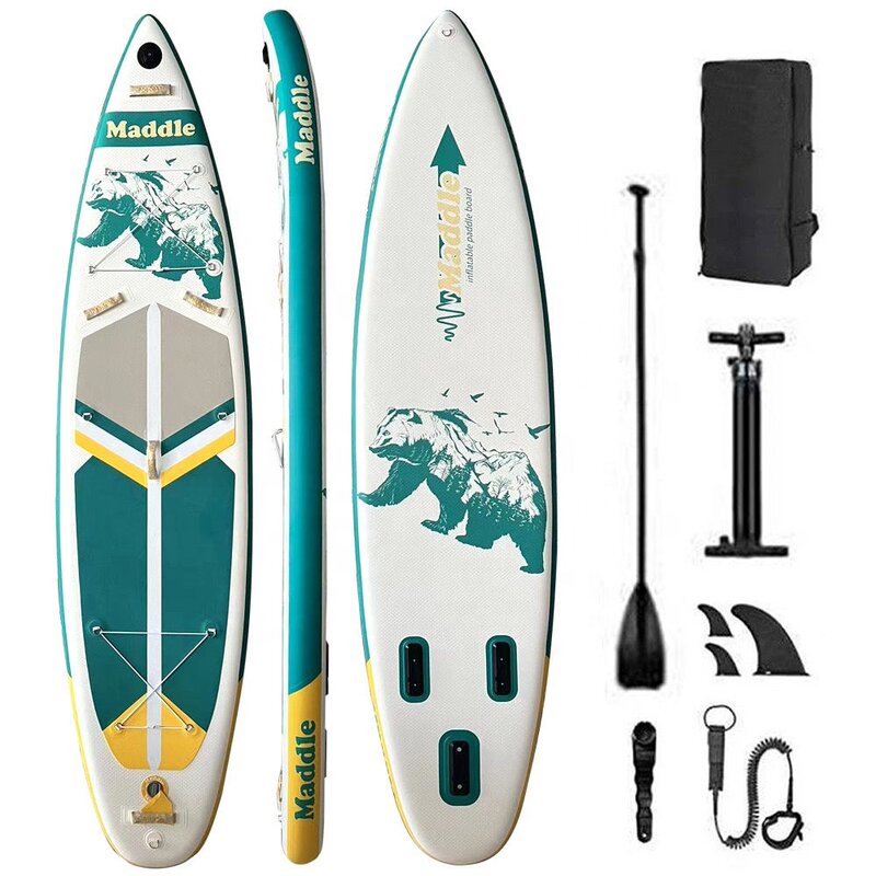 Surfking New Design 11'x32"x6" inflatable surfboard paddle board dropshipping racing paddle board For Water Entertainment