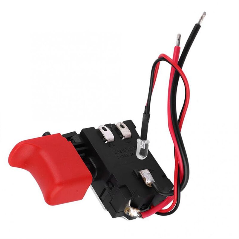 Interruptor de gatillo de taladro eléctrico CW/CCW ajustable, negro, 7,2 V-24V, CC