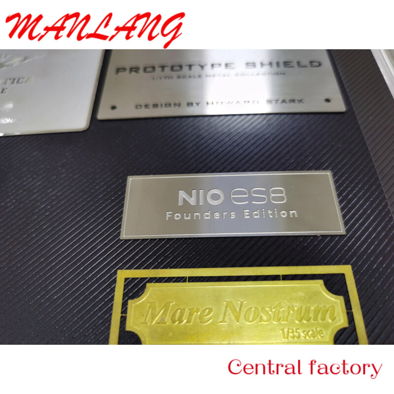 Logo in metallo ottone con incisione personalizzata/loghi in piastre metalliche per borsetta