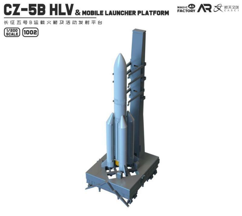 Magic Factory Model 1002 1/200 Schaal CZ-5B Hlv & Mobiele Launcher Platform Model Geschilderd
