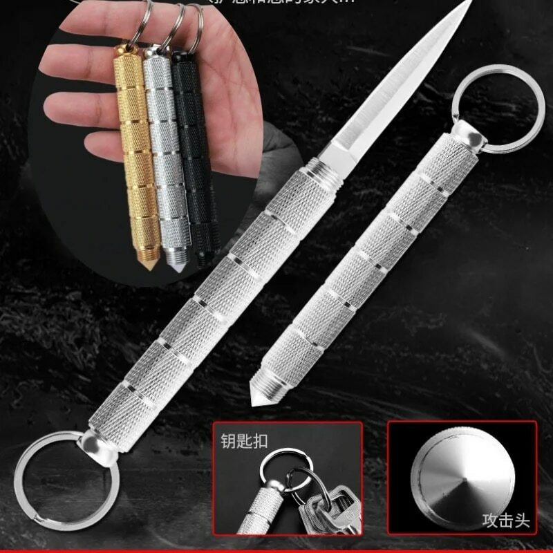 EDC المحمولة سكين الفاكهة الصغيرة ، متعددة الوظائف في الهواء الطلق نافذة كسر أداة ، بقاء التخييم أنبوب ، سكين صغير