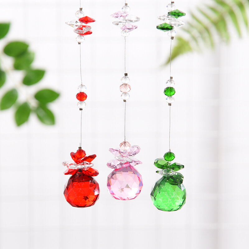 1PCS Crystal Ball Prism Sun Shine Catcher Rainbow Pendants Maker, Hanging Crystals Prisms for Windows, for Feng Shui, for Gift