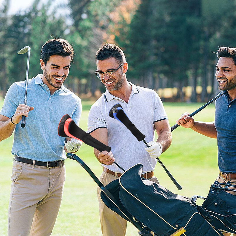 3 buah penutup kepala klub Golf leher panjang pelindung pengemudi kayu penutup kepala aksesoris Golf Fairway untuk latihan luar ruangan