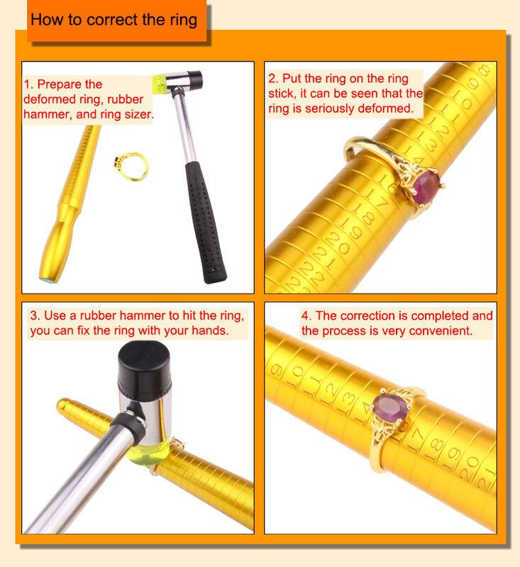 ペイントリングとイヤリングのセット,サイズの測定用のリングとゲージのセット,hk/us/EU/jpスタイルの測定ツール