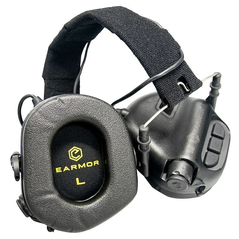 Headset taktis M31 penutup telinga kedap suara Earphone menembak elektron antibising militer NRR 22dB peredam bising militer