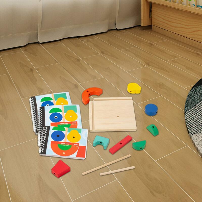 Bloques de construcción de madera con espacio de proyección estéreo 3D, juguetes de montaje de educación temprana para niños de 4-8 años, regalos para niños y niñas
