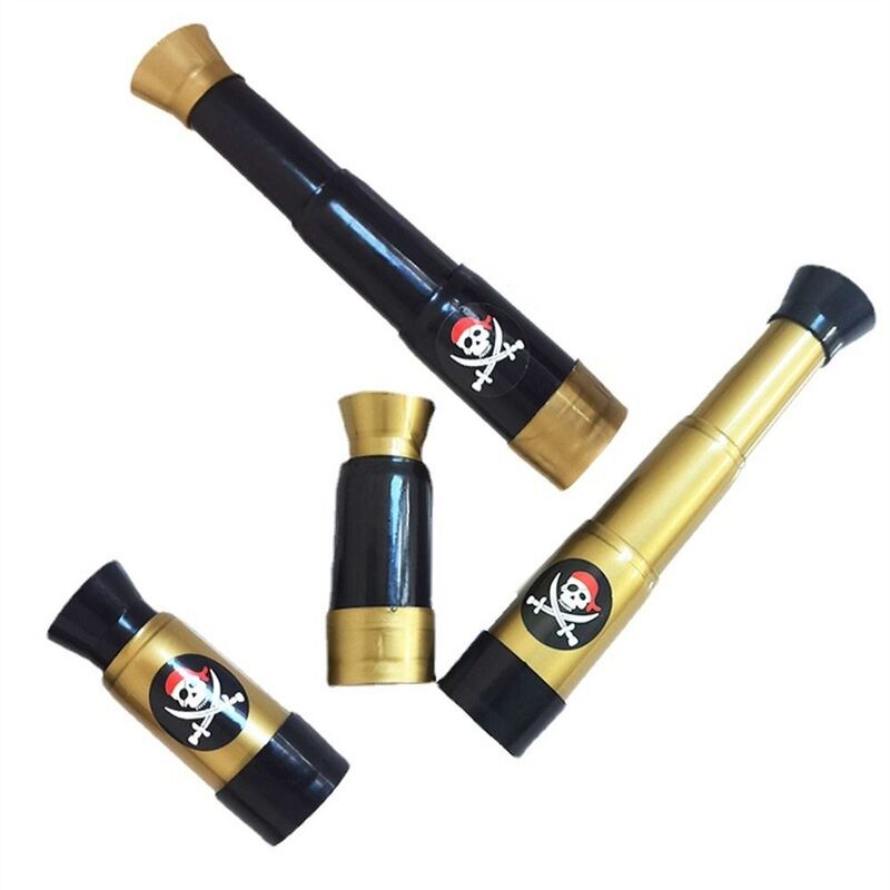 1Pc Children Telescope Pirate Kid Toys Playing Sand Pirate Halloween Party Kids Decorations Plastic Pirate Spyglass