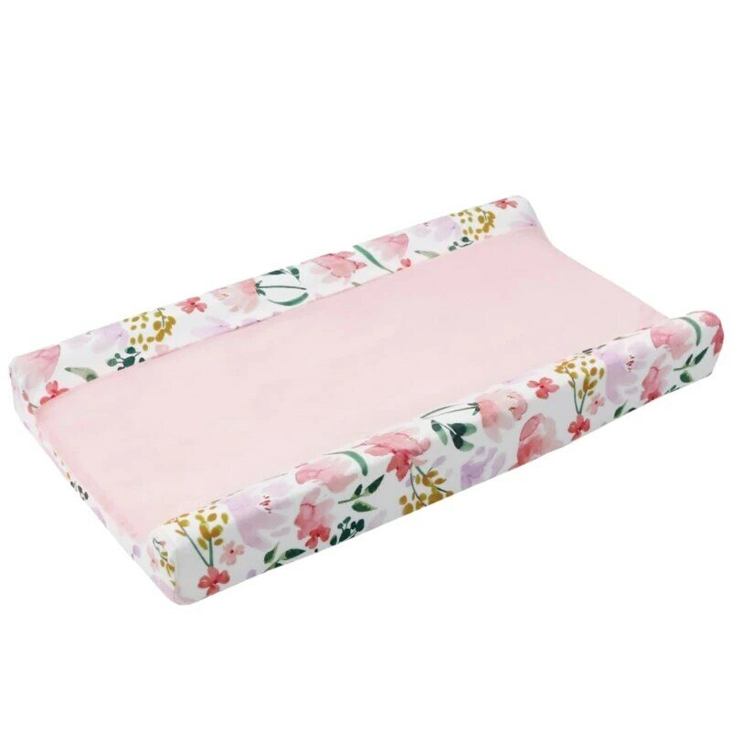 97BE حفاضات الطفل تغيير غطاء الوسادة القابلة للإزالة الأزهار سرير غطاء السرير آلة ودية