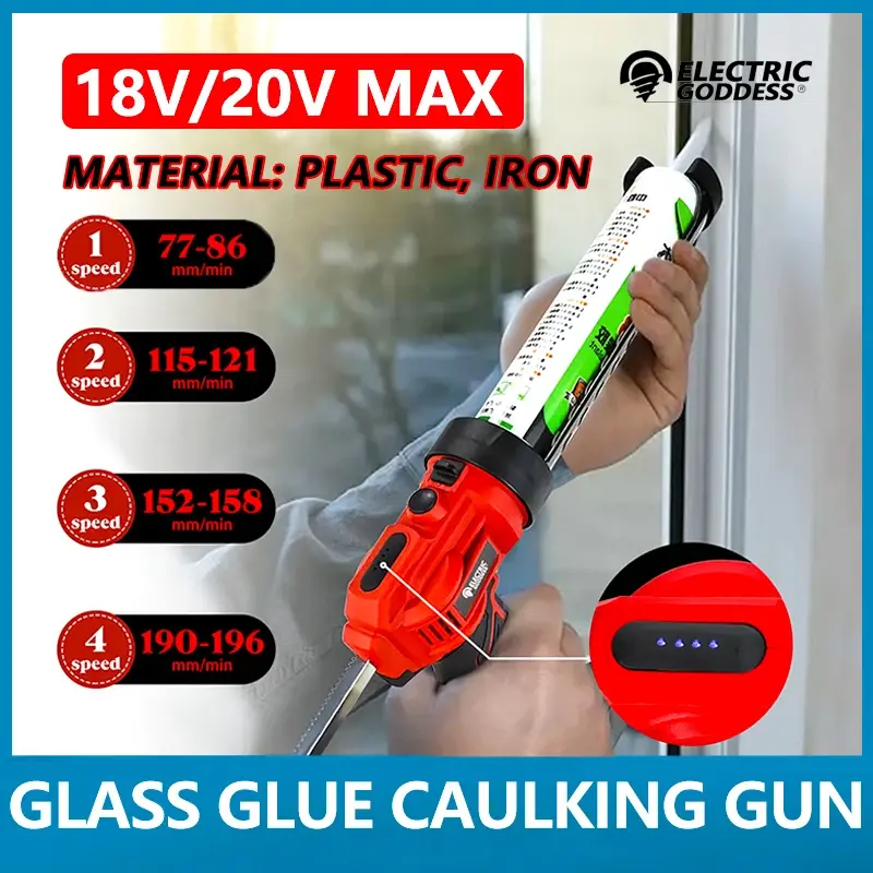 Электрический клеевой пистолет для дверей и окон, электрический прибор для шитья стекла и окон, литиевая батарея Makita, 18 в