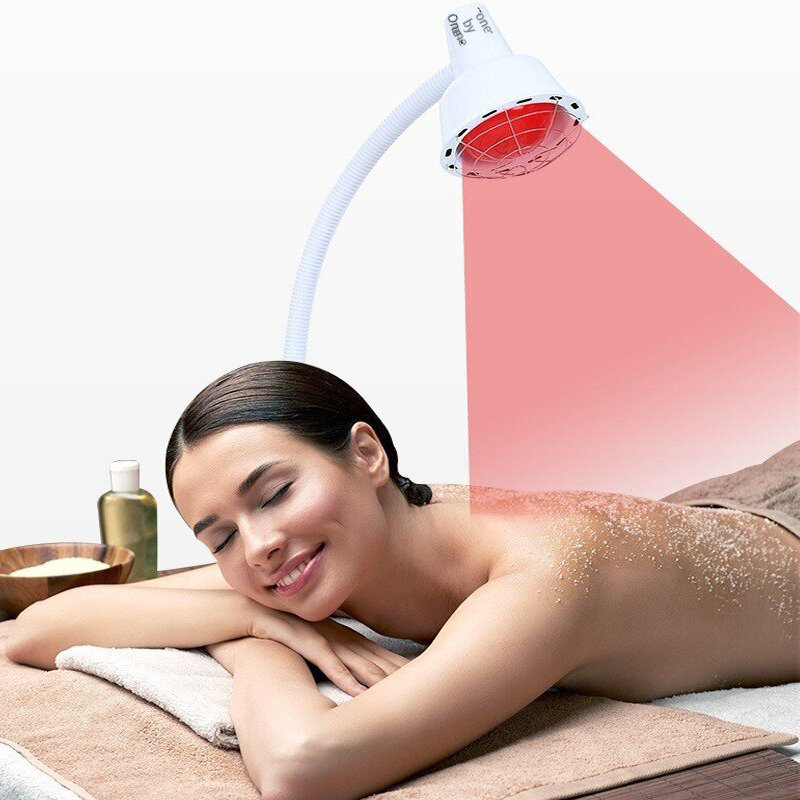Verticale ver-infrarood verwarming enkele kop baklamp schoonheidsinstrument thuis fysiotherapie huid rug massager verlichting van de pijn