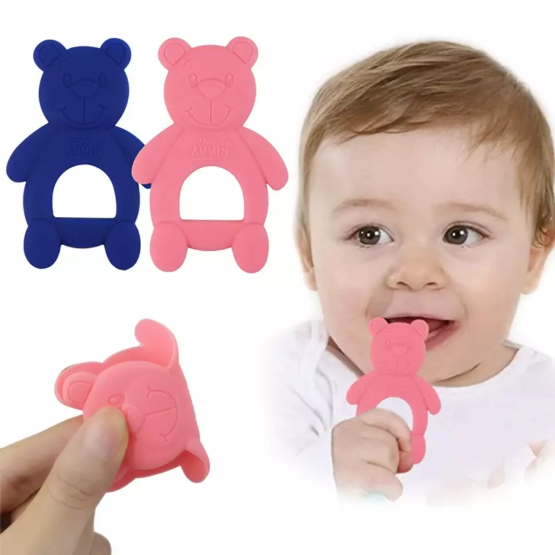 แปรงสีฟันสวมนิ้วสำหรับเด็กทารกแปรงสีฟันซิลิโคน + กล่องแปรงสีฟันซิลิโคนแบบใสนุ่มแปรงฟันสำหรับเด็กทารกอุปกรณ์ทำความสะอาดฟันของเด็กทารก