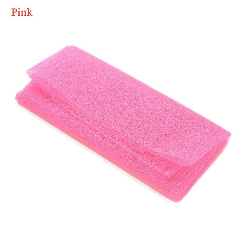 Paño de lavado de ducha de nailon japonés, exfoliante de 3 colores, esponjas y depuradores, belleza de la piel, 1 unidad