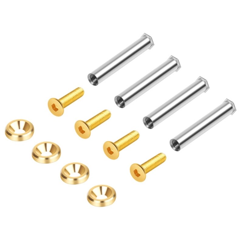 4set Flat Head Long Screws for 25mm Thickness Computer Fan Replacement Screws Drop Shipping