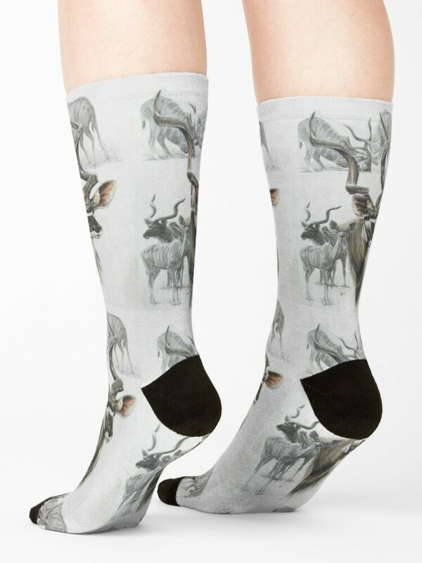Kudu-Calcetines de Collage para hombre y mujer, medias calentadas de marca de diseñador, lotes