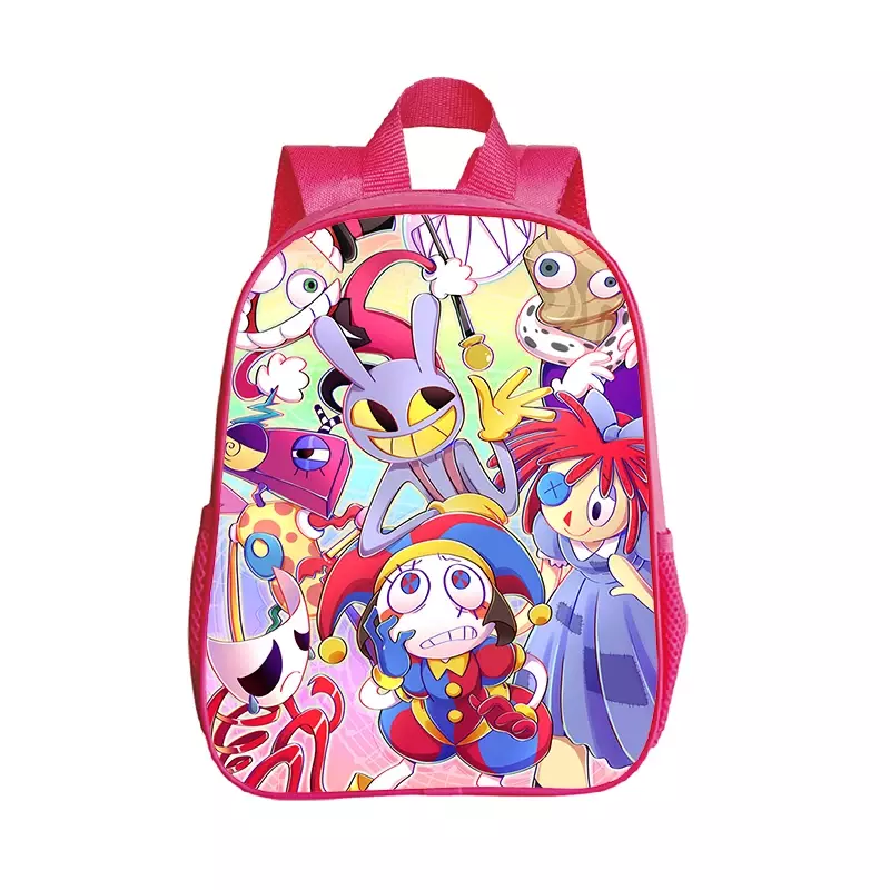 Удивительные цифровые цирковые рюкзаки, сумки для детского сада, водонепроницаемая розовая сумка для книг, школьные ранцы для мальчиков и девочек, детский аниме рюкзак