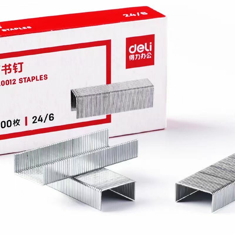 1000pcs Deli Set 12# 24/6 Stainless Steel Staple For Stapler Binding Stationery Office School Binder Supplier 0012