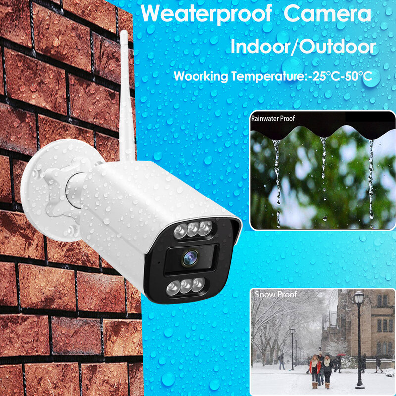 ICSee HD Plastic Audio Wireless P2P 3MP 5MP Indoor Outdoor IR Night Vision Security Network IP Camera for Xmeye NVR Recorder