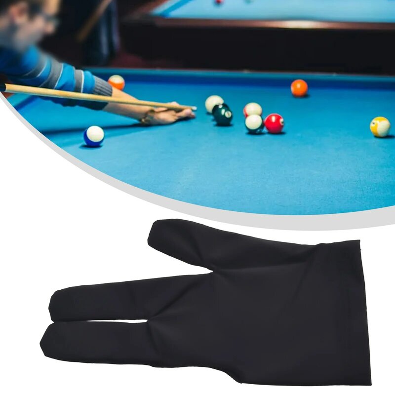 Biliar Premium sarung tangan tiga jari cocok untuk pemain tangan kanan kiri tahan asam tahan Alkali dan tahan lama