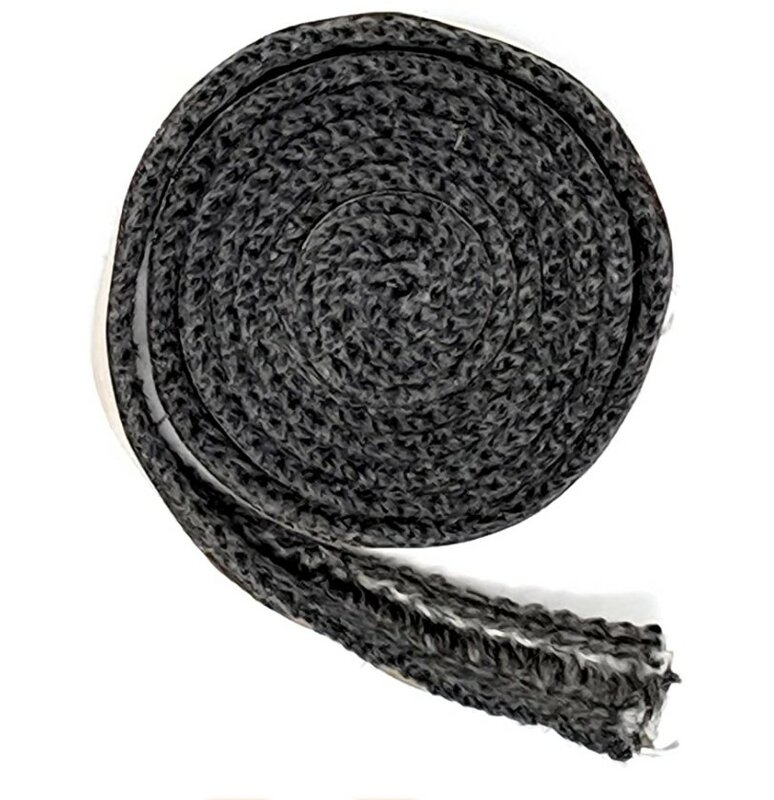 Black Flat Stoves Rope Self-Adhesive Fiberglass Fireplace Door Sealing Cord Replacement Gasket Tape 10/15mm Width 2m Length