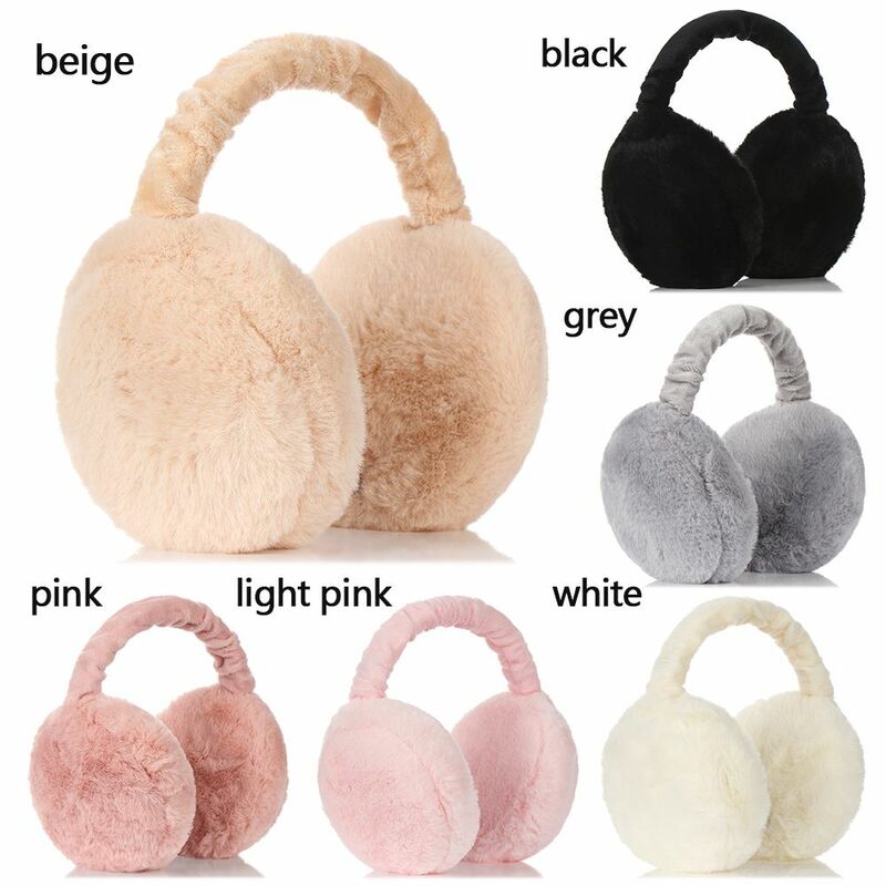 Earmuffs macios unisex, confortáveis regalos de pelúcia, Earflap Ear Warmer, monocromático, mulheres e homens, moda, inverno