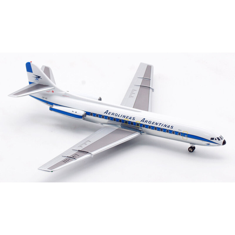 INFLIGHT Collectible Alloy Plane Model, Aerolíneas Argentinas SE-210, Caravelle III Diecast Aircraft LV-III, IF210AR1223P, 1:200