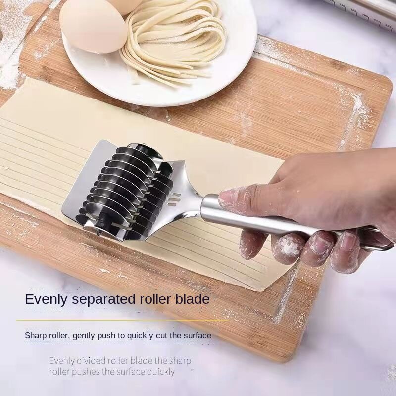 Tagliapasta manuale in acciaio inox Roller Noodle Maker Fast Food Noodles macchina per laminazione della Pasta utensili per Pasta gadget per la cucina