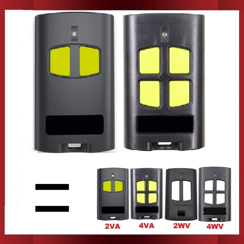รีโมทประตูโรงรถหยอดเหรียญรีโมทคอนโทรล433 MHz ใช้ได้กับ4VA VA 2VA ที่เปิดประตูโรงรถ