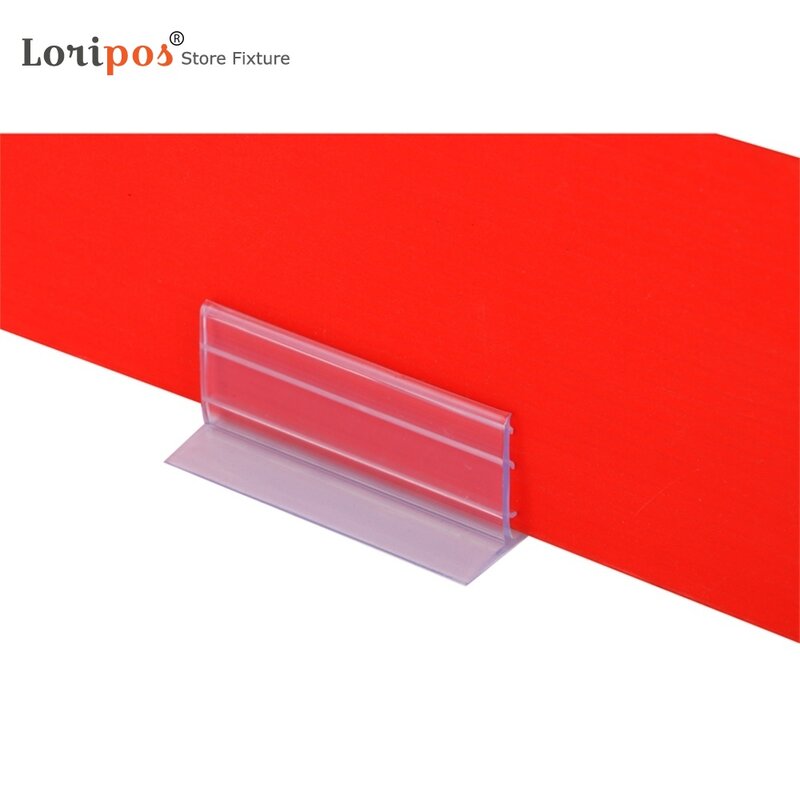 76Mm Met Foam Tape Pvc Grip Clip Strip Pop Extruderen Clip Kt Boord Label Houder Plank Advertisiting Teken Snap meubels Accessoire