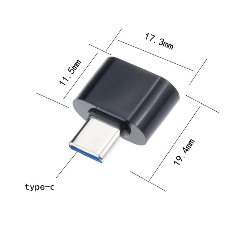 Adaptador USB Universal tipo C Mini OTG, convertidor Micro USB a USB para teléfonos Android, tableta tipo C, conector micro-usb a USB2.0