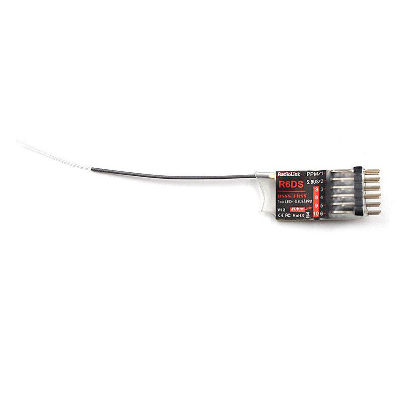 Radiolink 2.4G 6CH RadioLink R6DS DSSS Receiver for AT9 AT9S AT10 II Transmitter RC 2.4G receiver for RC MODEL AIRPLANE