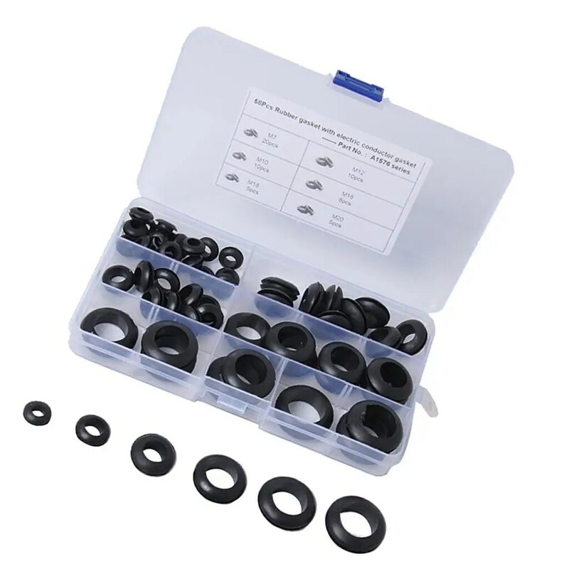 53 Pieces O Set Rubber Seals Gasket Tap Ring Washer Assortment