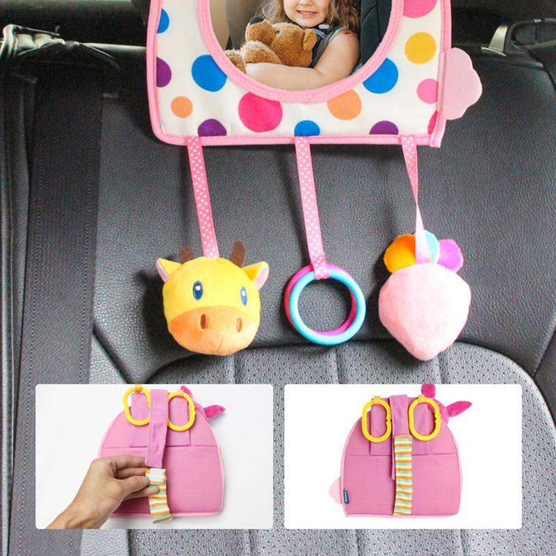 Baby Observation Mirror For Car Shatterproof Child Observation Mirror Observation Mirrors With Wide Crystal Clear View For Crib