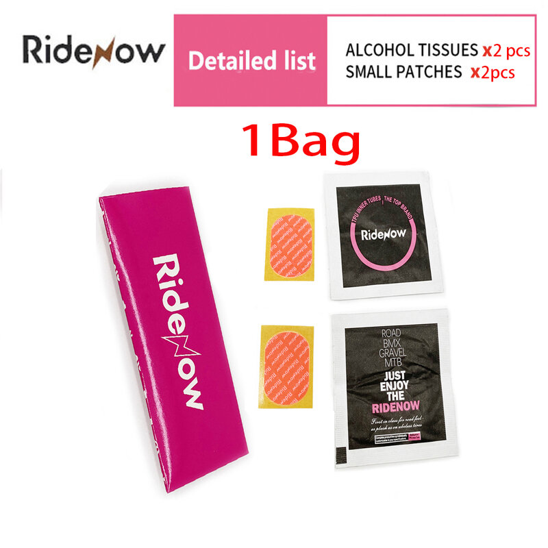 Ridenow Patch Kit Without GLUE for Ridenow Tubes Road Bicycle/Gravel Cycling Inner Tubes Ultralight Tire Super Light