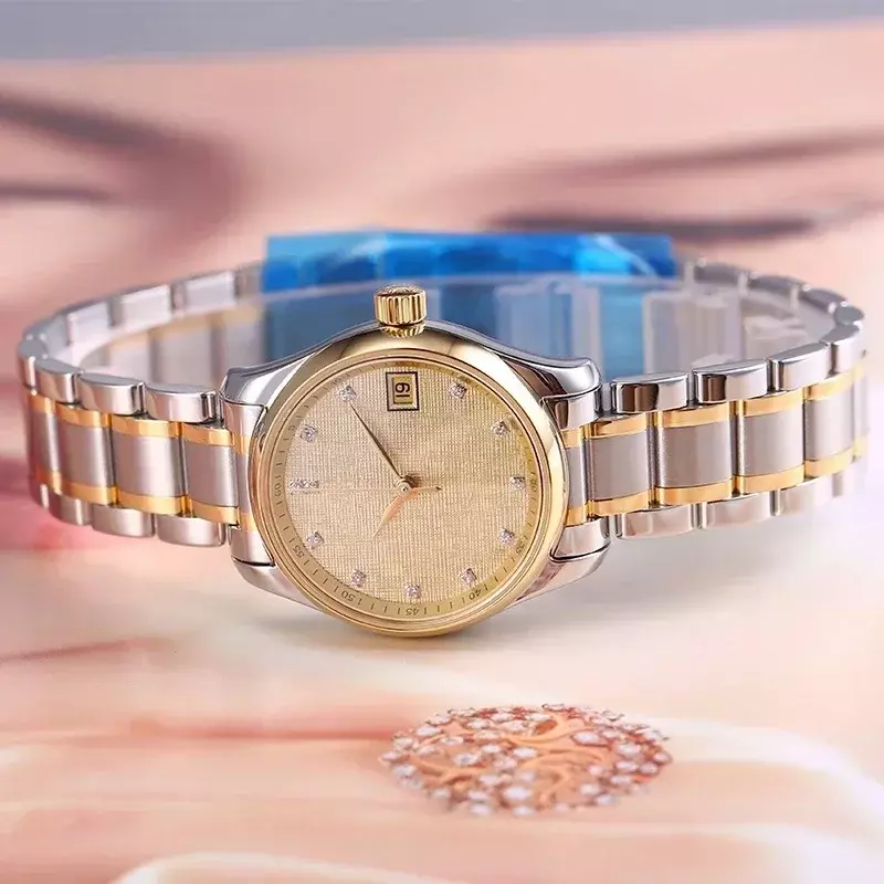 Luxury New Master Quartz Ladies Watch Gold-Plated Sport Watches