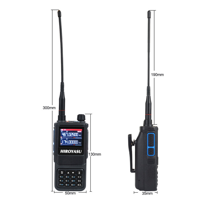 Hiroyasu HALLO-8811 Air Band FM Radio 2Bands Rx Walkie Talkie 220-260MHz VHF UHF 330-400MHz 4Bands TX & Rx Frequenz Radio Scanner