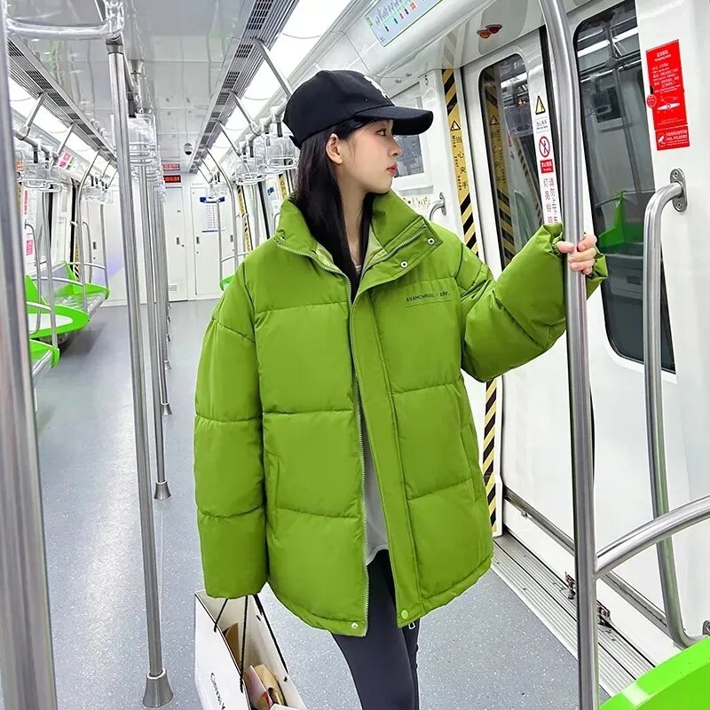 2023 nuova giacca invernale coreana donna parka piumino imbottito in cotone spesso caldo piumino antivento parka cappotto capispalla femminile