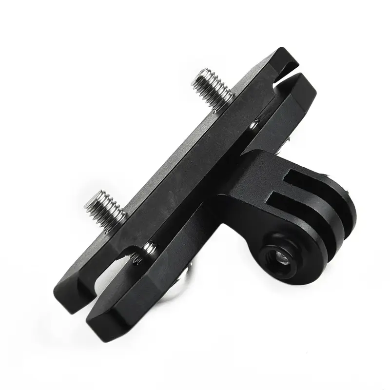 Zwart Cnc Aluminium Fiets Sportcamera Bevestiging Houder Standaard Basis Voor Gopro Hero6/5/4/3 Fiets Accessoires