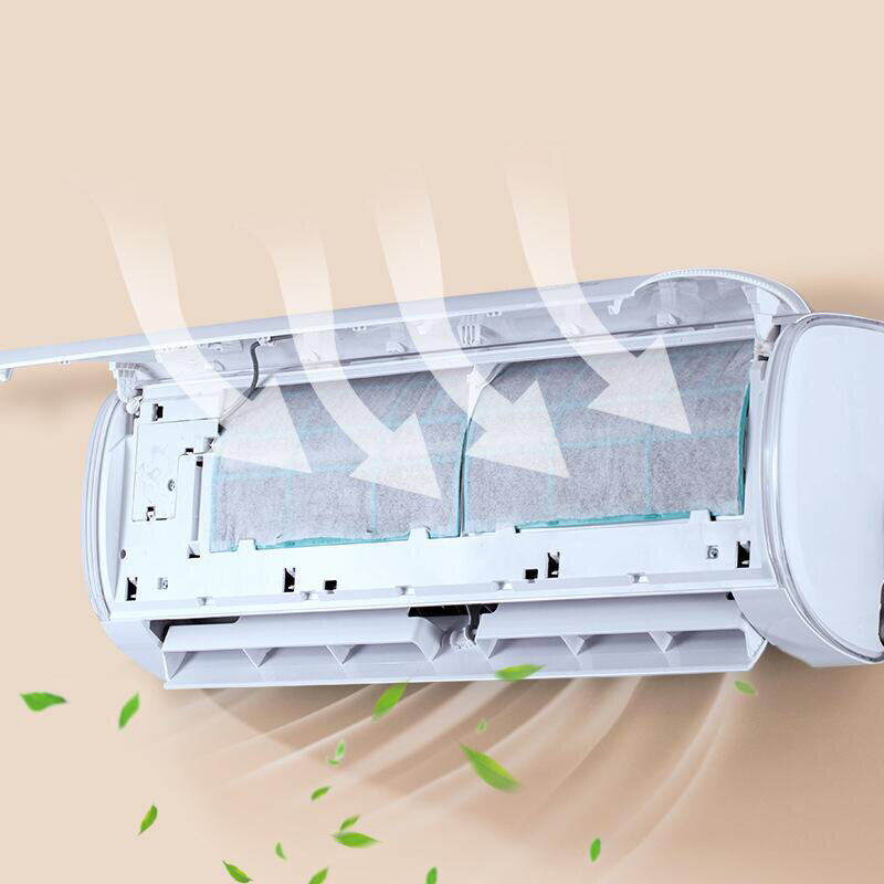 Filtros de ar condicionado com tampa auto-adesiva, ar condicionado cortável, rede filtrante purificante, 40x35cm, 10 peças