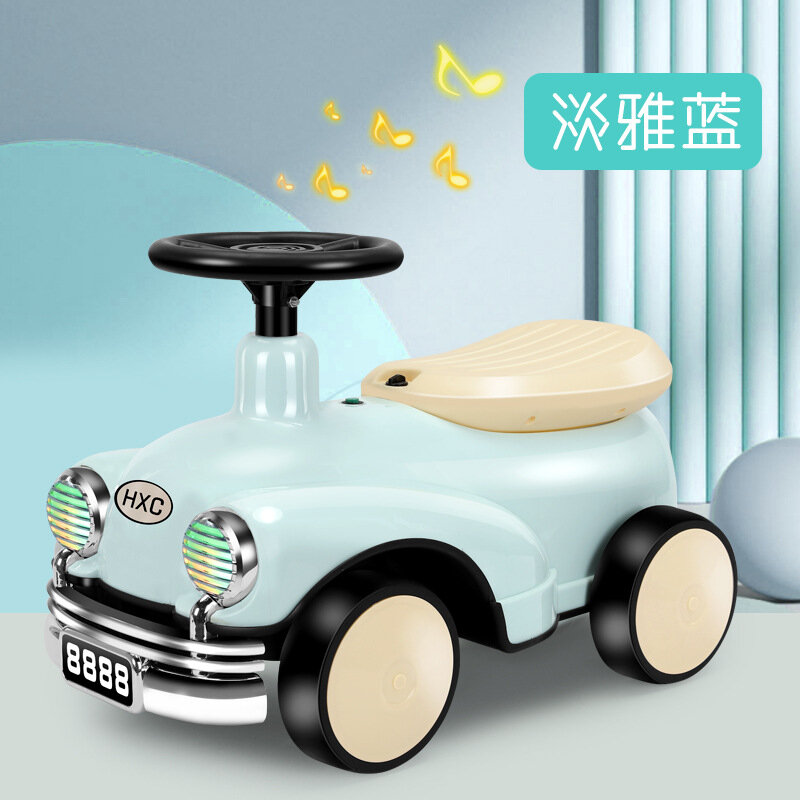 Skuter Anak-anak Retro Yo-yo Mobil Keseimbangan Bayi Laki-laki dan Perempuan Mainan Kereta Dorong Anak Memutar Mobil Hadiah Anak-anak