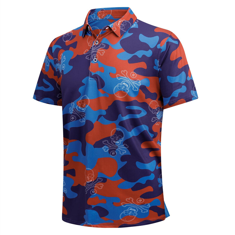 Polo de golf à manches courtes imprimé animal 3D pour hommes, t-shirt hawaïen, haute qualité, vêtements de rue, t-shirt de créateur, mode