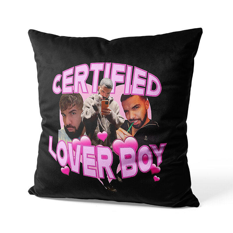 Aertemisi 18'' x 18'' Drake BBL Certified Lover Boy Throw Pillow Cushion Covers Cases Pillowcases 45cm x 45cm