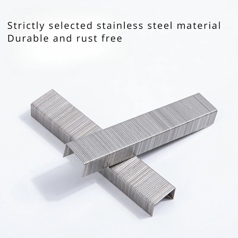 Deli 0026 Stainless steel staples 12 gauge Staples 24/8 thick staples can book 40 pages