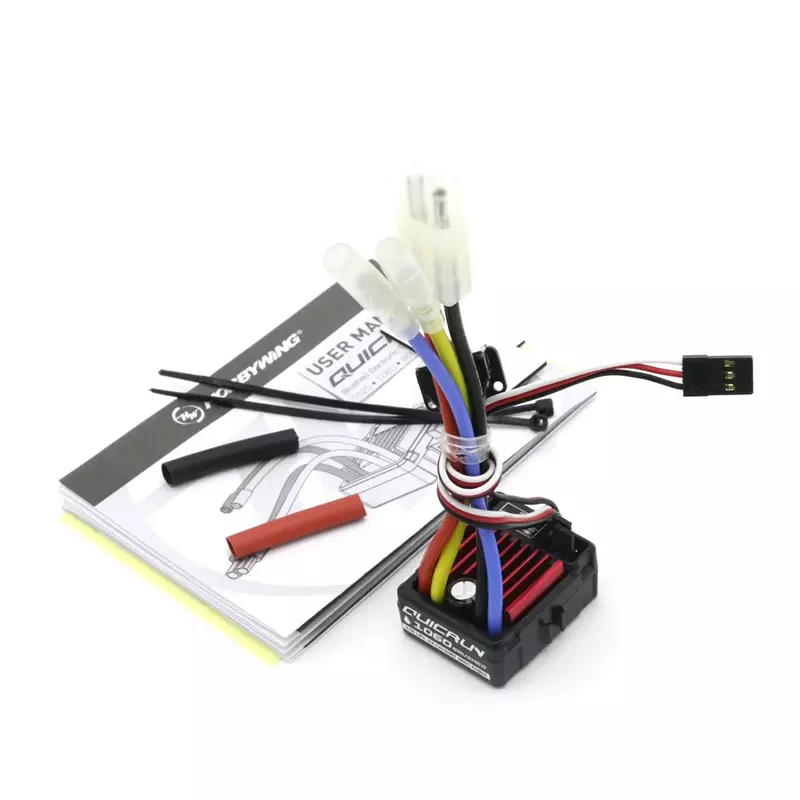 HobbyWing QuicRun 1060 브러시드 전자 속도 컨트롤러 ESC, 1:10 RC 자동차용 방수, 60A