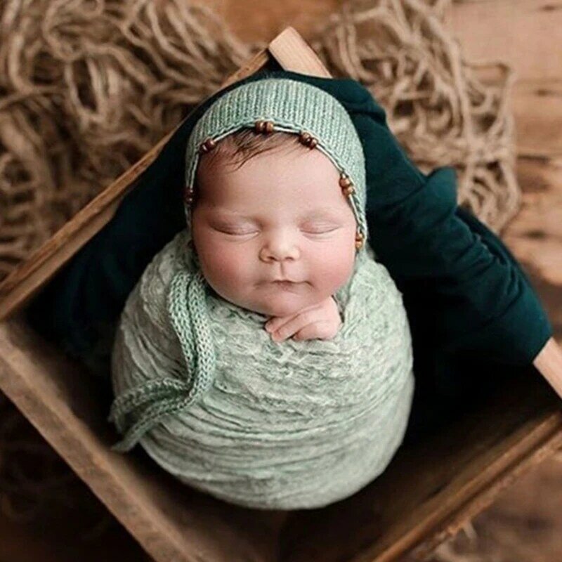 Y1ub adereços para fotografia recém-nascidos, saco dormir, cobertor, cesta, enchimento, presente chuveiro