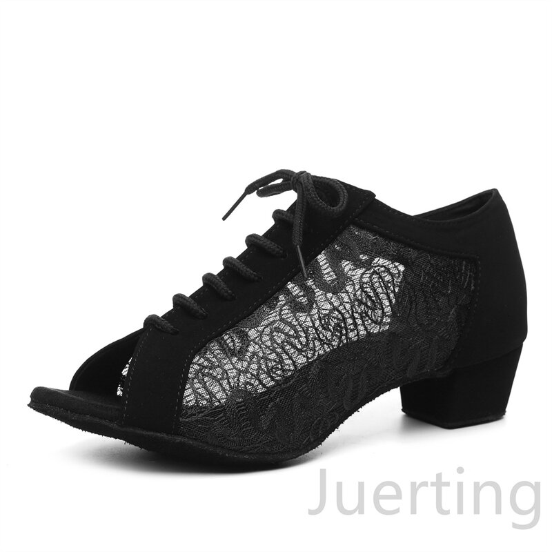 Penjualan Laris Sepatu Menari Profesional Wanita Sepatu Dansa Ballroom Sepatu Dansa Latin Wanita Bertumit 4CM/5CM